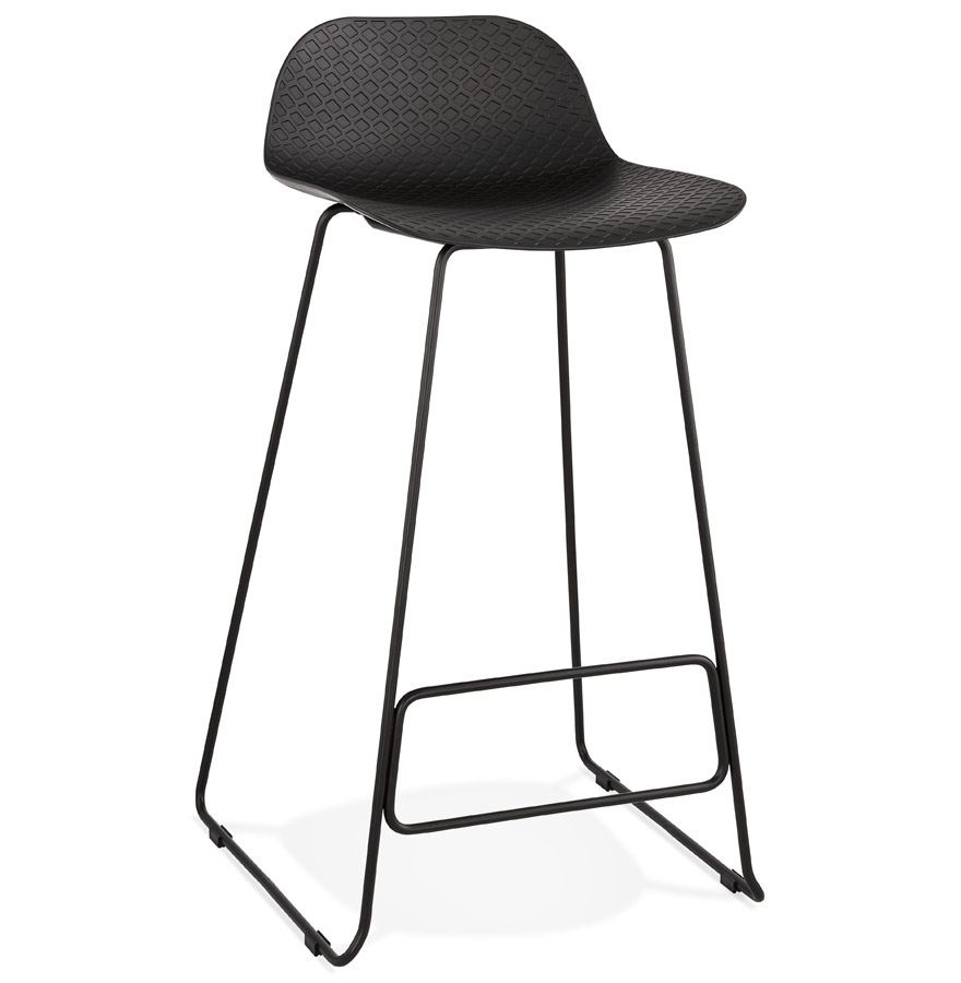 Tabouret de bar BABYLOS noir - Style moderne