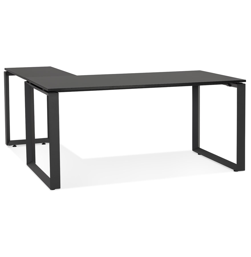 Coin bureau BAKUS design bois/métal noir - 160 cm