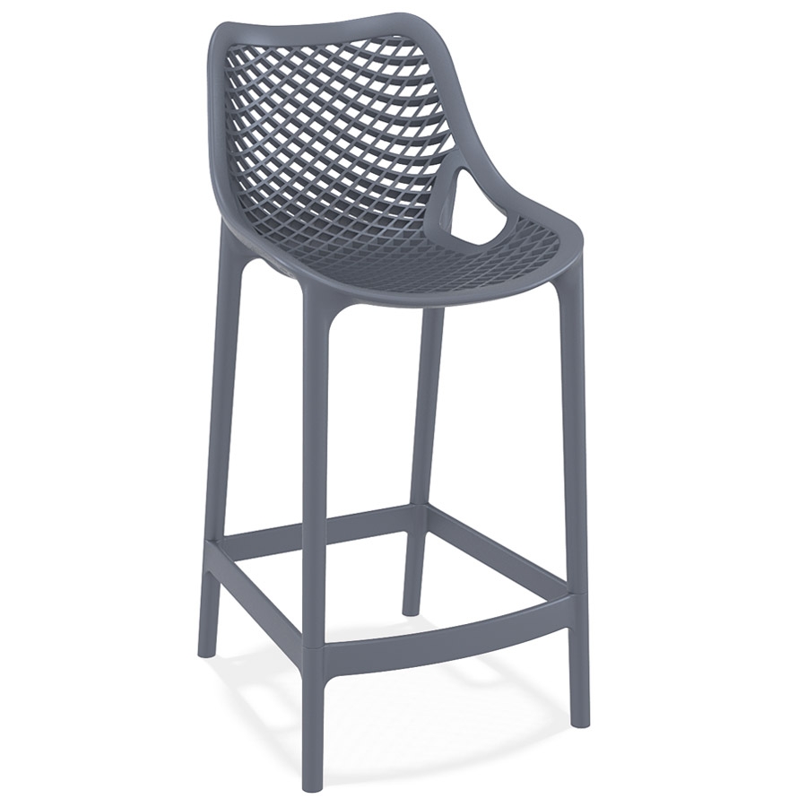 Tabouret snack mi-hauteur gris foncé BROZER MINI