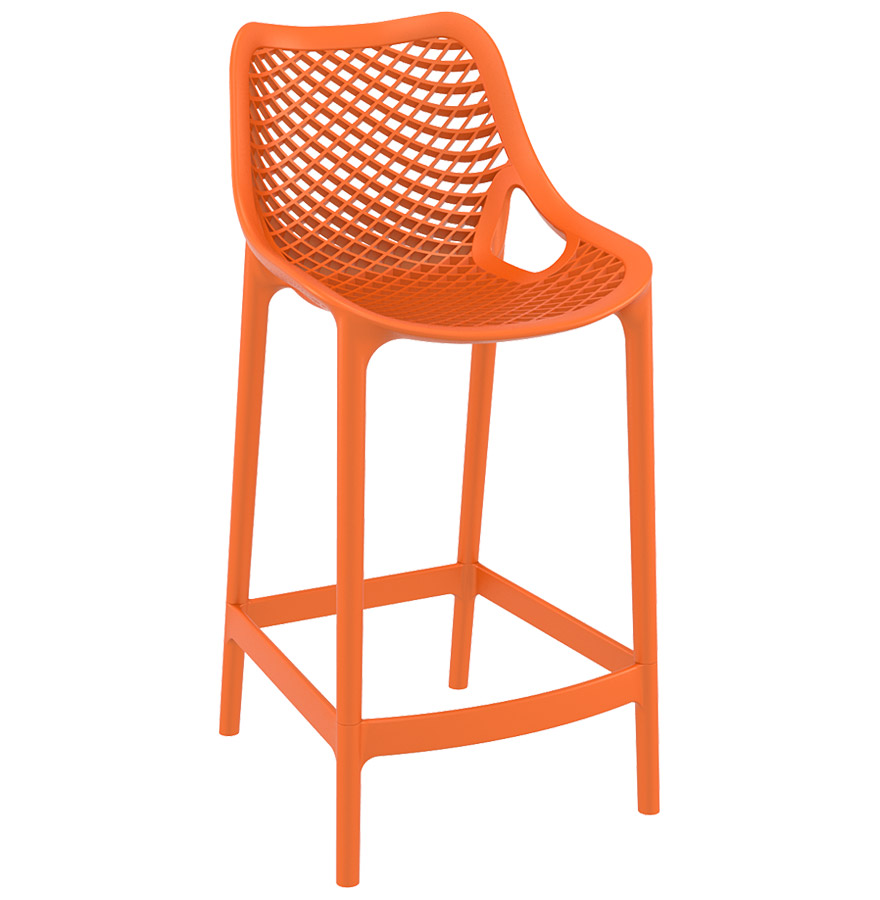 Tabouret snack BROZER MINI, mi-hauteur orange