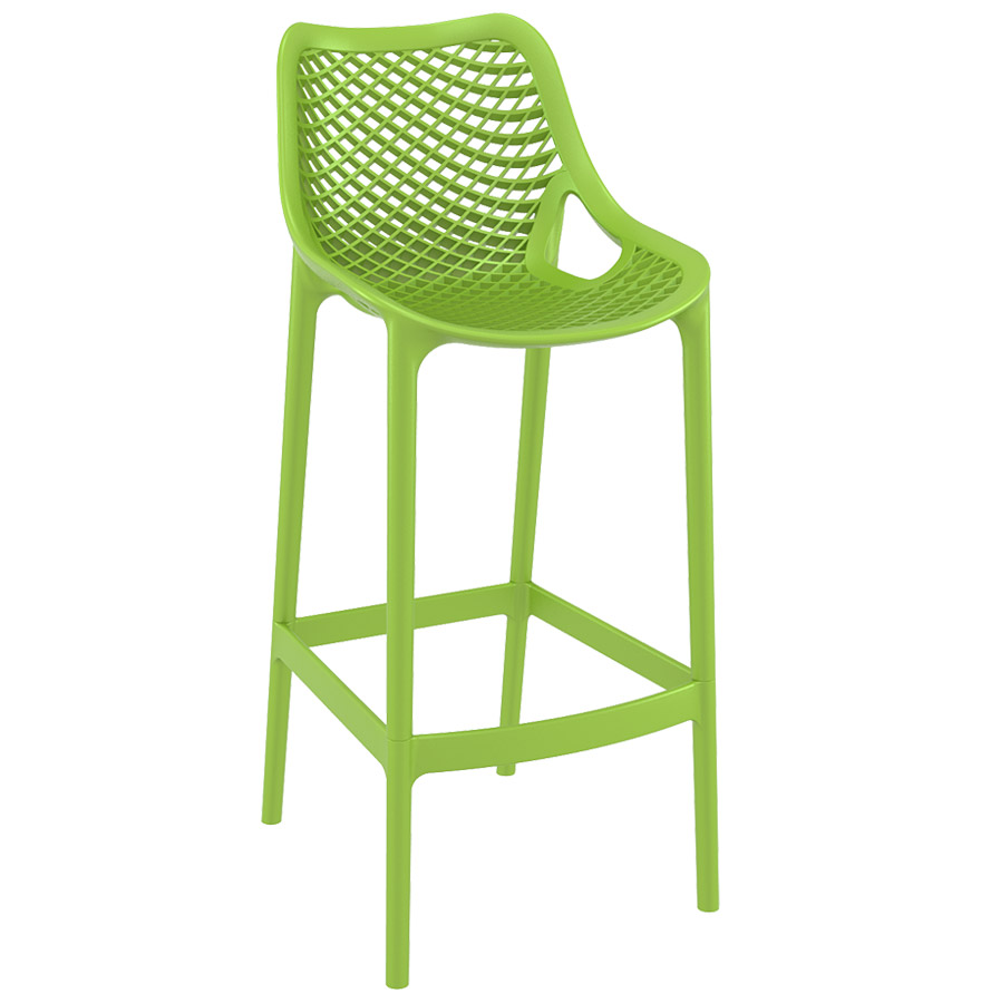 Tabouret de jardin vert en plastique BROZER