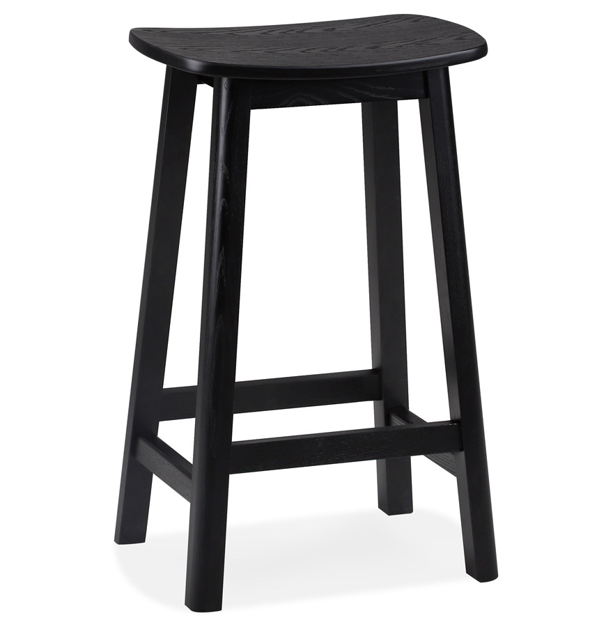 Tabouret snack mi-hauteur DUMAS MINI bois noir