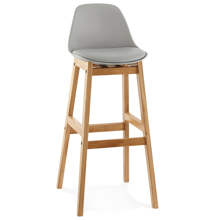 Tabouret KIKO gris, style scandinave