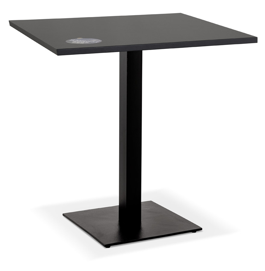 Table carrée MUFFIN noire - 68x68 cm, polyvalente en intérieur et extérieur