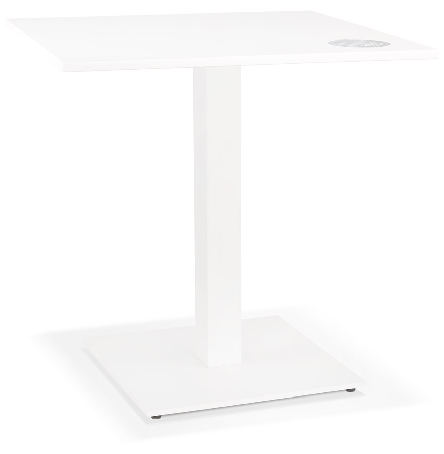 Table carrée MUFFIN blanche - 68x68 cm, intérieur/extérieur