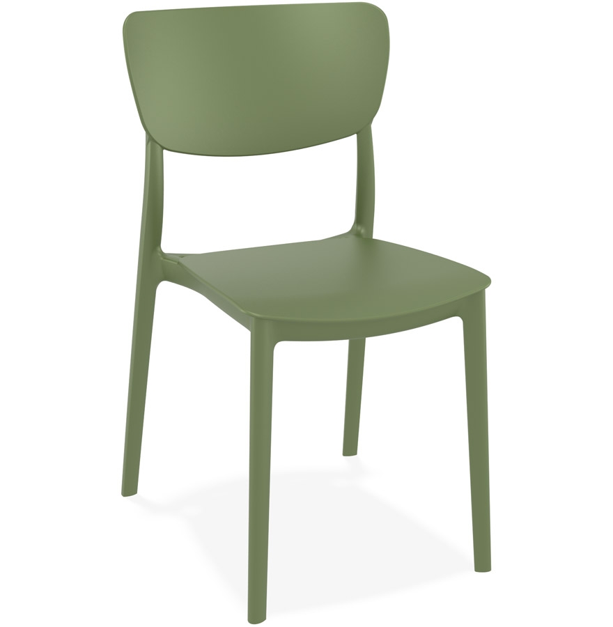 Chaise de cuisine OMA verte en plastique