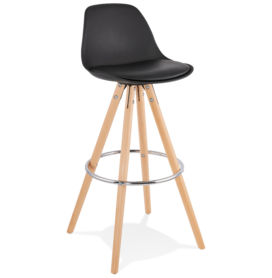 Tabouret de bar TATAMI noir, design contemporain